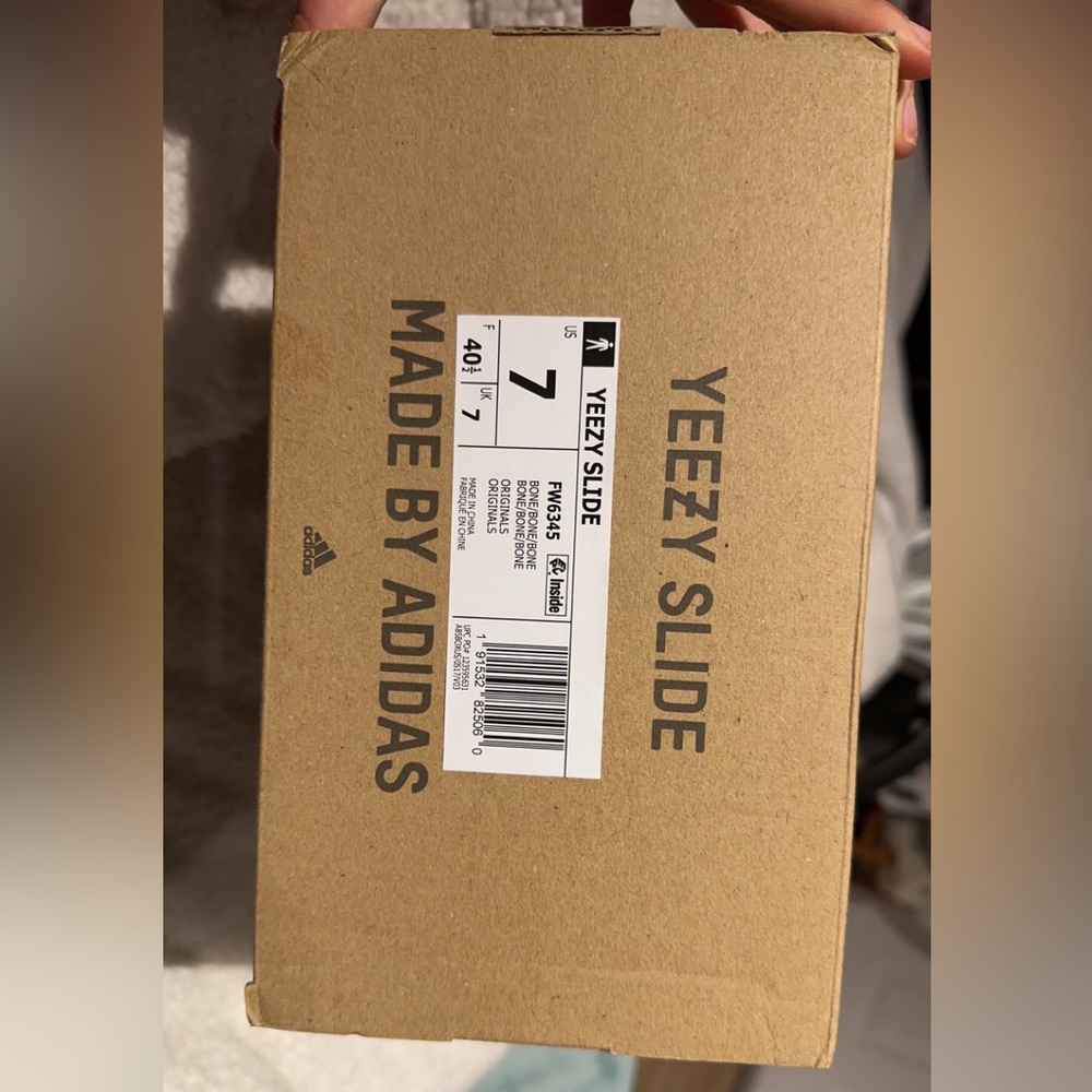 Yeezy slides size 7US (8 women’s)